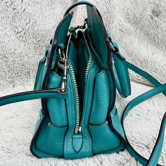 COACH Grain Leather Mercer 24 Satchel Handbag - Picture 4 of 11